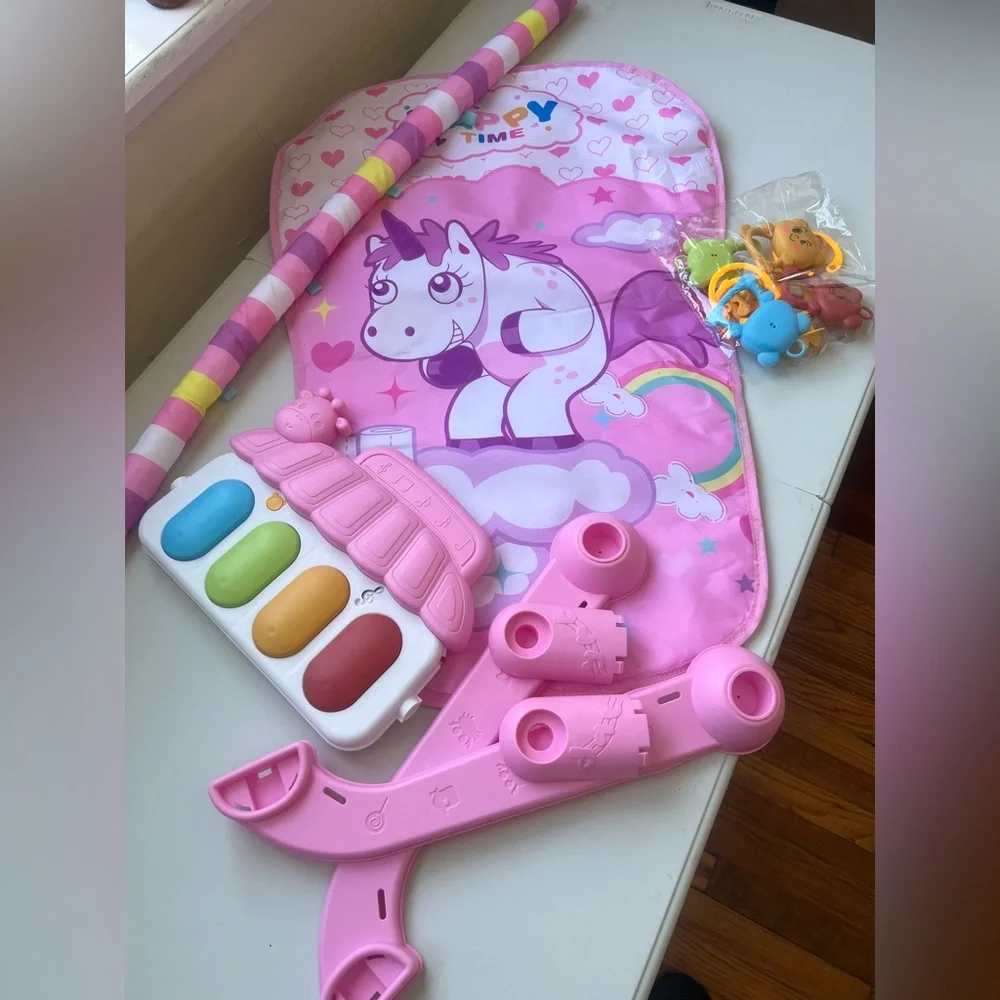 Baby Playmat Piano,Smart Stage Detachable Musical Education Infant Playmat Piano